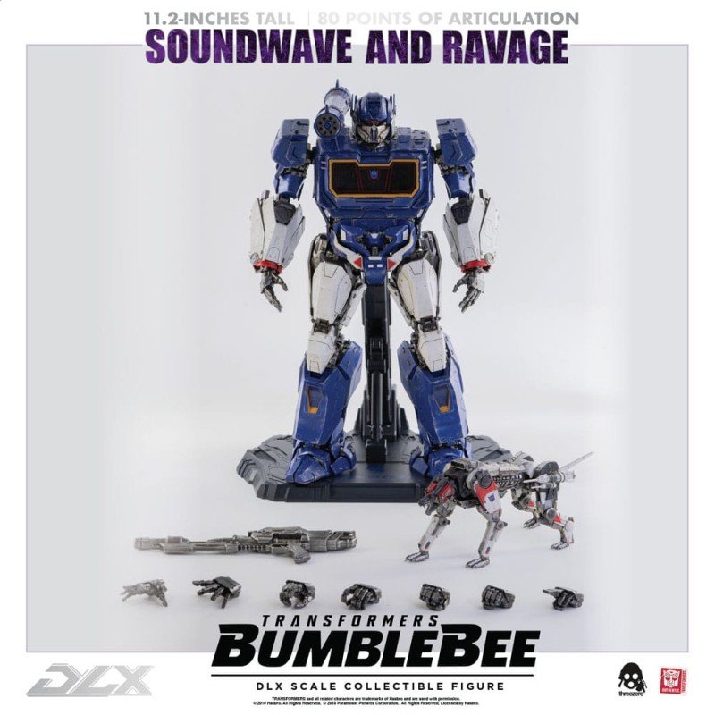 Transformers Bumblebee pack 2 figurines 1/6 DLX Soundwave & Ravage 28 cm | 4897056202627
