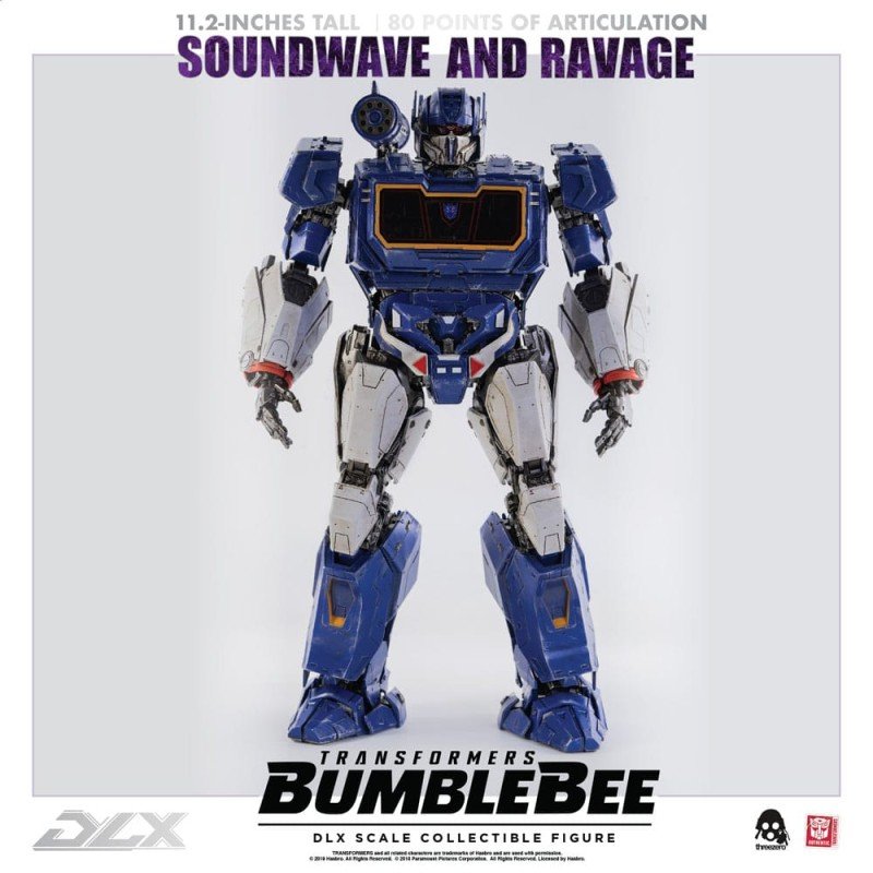 Transformers Bumblebee pack 2 figurines 1/6 DLX Soundwave & Ravage 28 cm | 4897056202627
