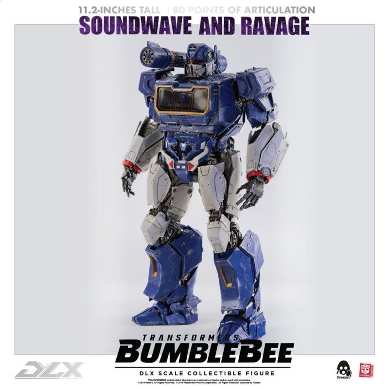 Transformers Bumblebee pack 2 figurines 1/6 DLX Soundwave & Ravage 28 cm | 4897056202627