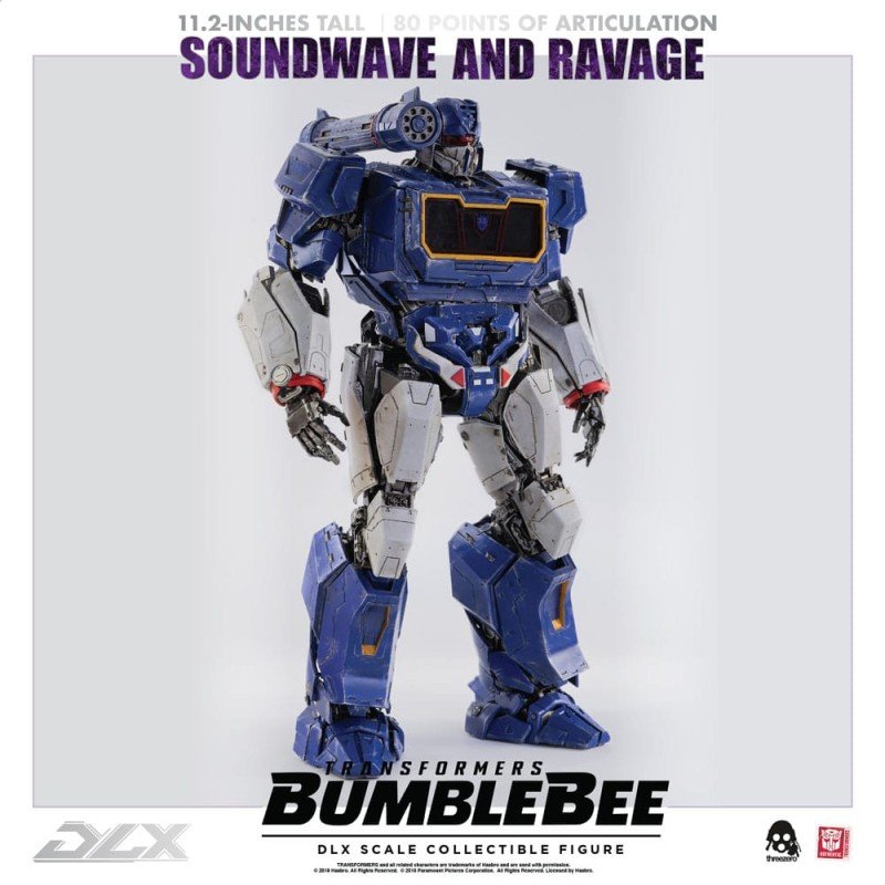 Transformers Bumblebee pack 2 figurines 1/6 DLX Soundwave & Ravage 28 cm | 4897056202627