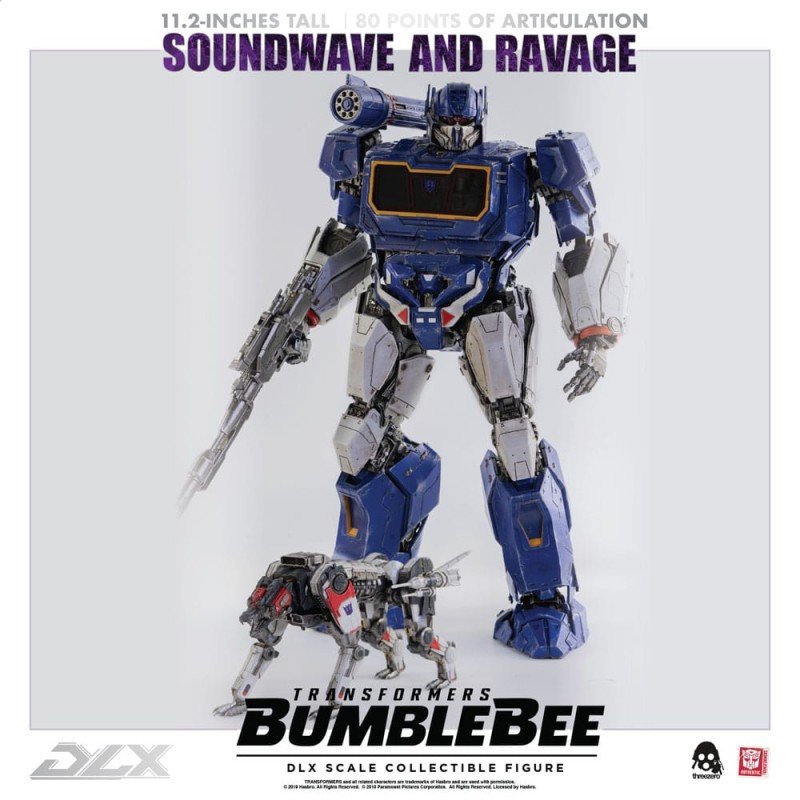 Transformers Bumblebee pack 2 figurines 1/6 DLX Soundwave & Ravage 28 cm | 4897056202627