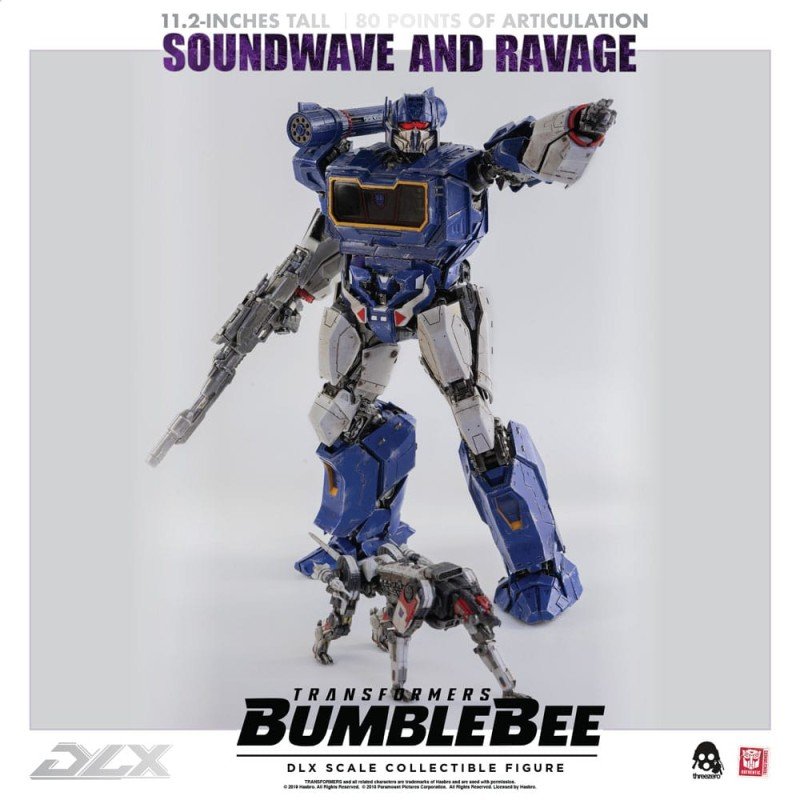 Transformers Bumblebee pack 2 figurines 1/6 DLX Soundwave & Ravage 28 cm | 4897056202627
