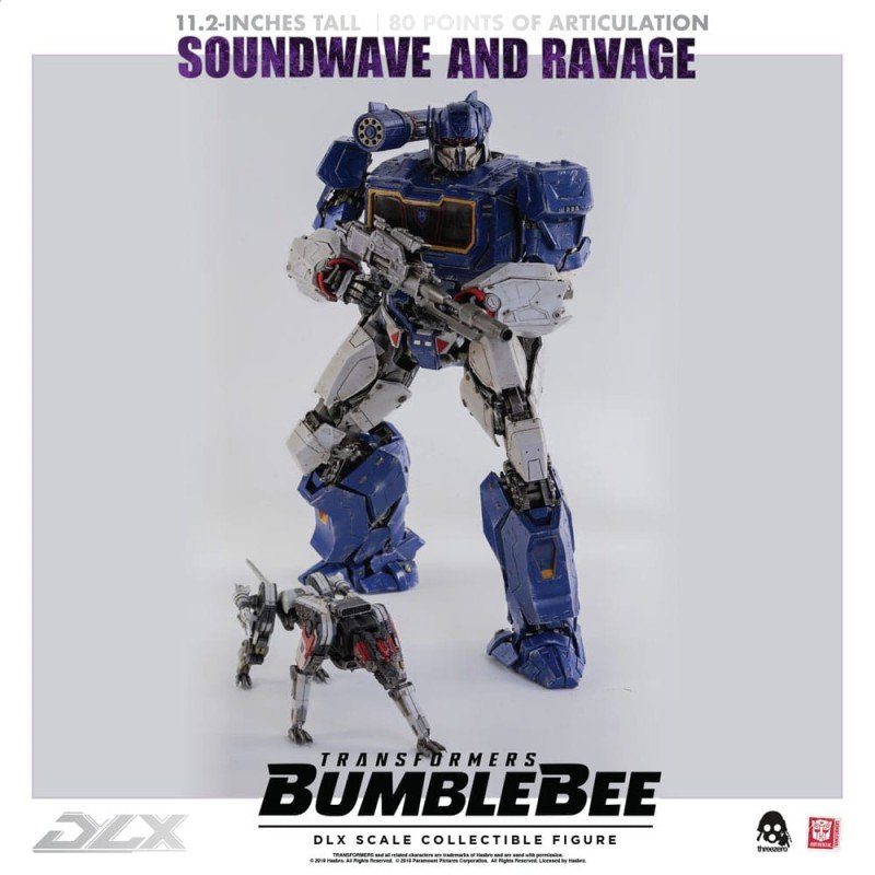 Transformers Bumblebee pack 2 figurines 1/6 DLX Soundwave & Ravage 28 cm | 4897056202627