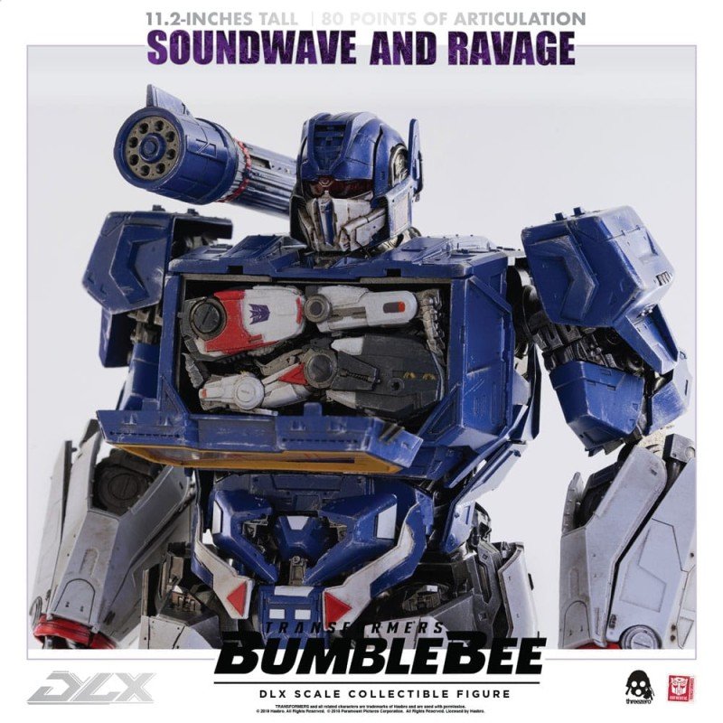 Transformers Bumblebee pack 2 figurines 1/6 DLX Soundwave & Ravage 28 cm | 4897056202627