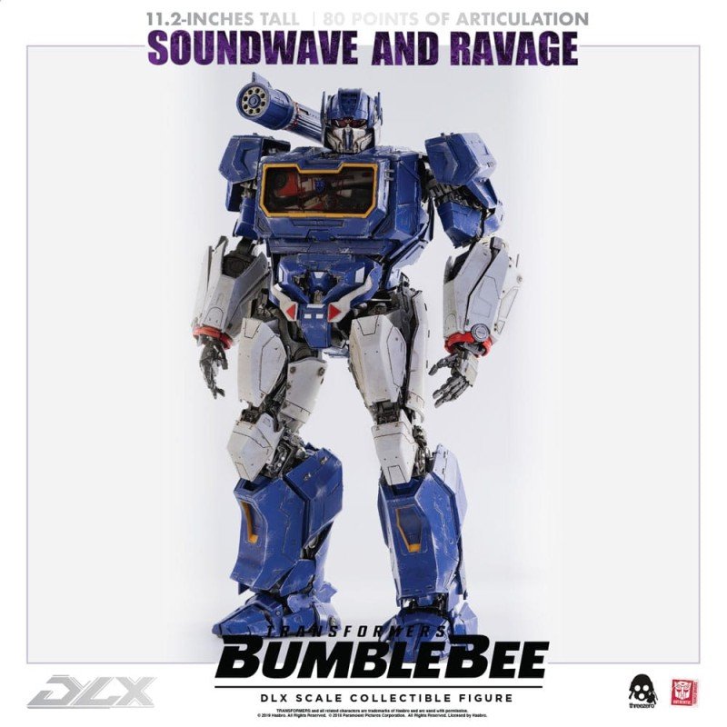 Transformers Bumblebee pack 2 figurines 1/6 DLX Soundwave & Ravage 28 cm | 4897056202627