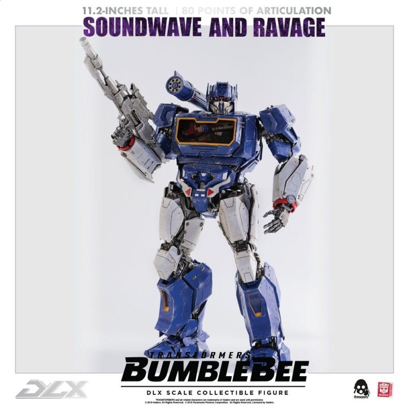 Transformers Bumblebee pack 2 figurines 1/6 DLX Soundwave & Ravage 28 cm | 4897056202627