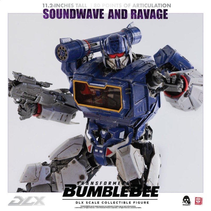 Transformers Bumblebee pack 2 figurines 1/6 DLX Soundwave & Ravage 28 cm | 4897056202627