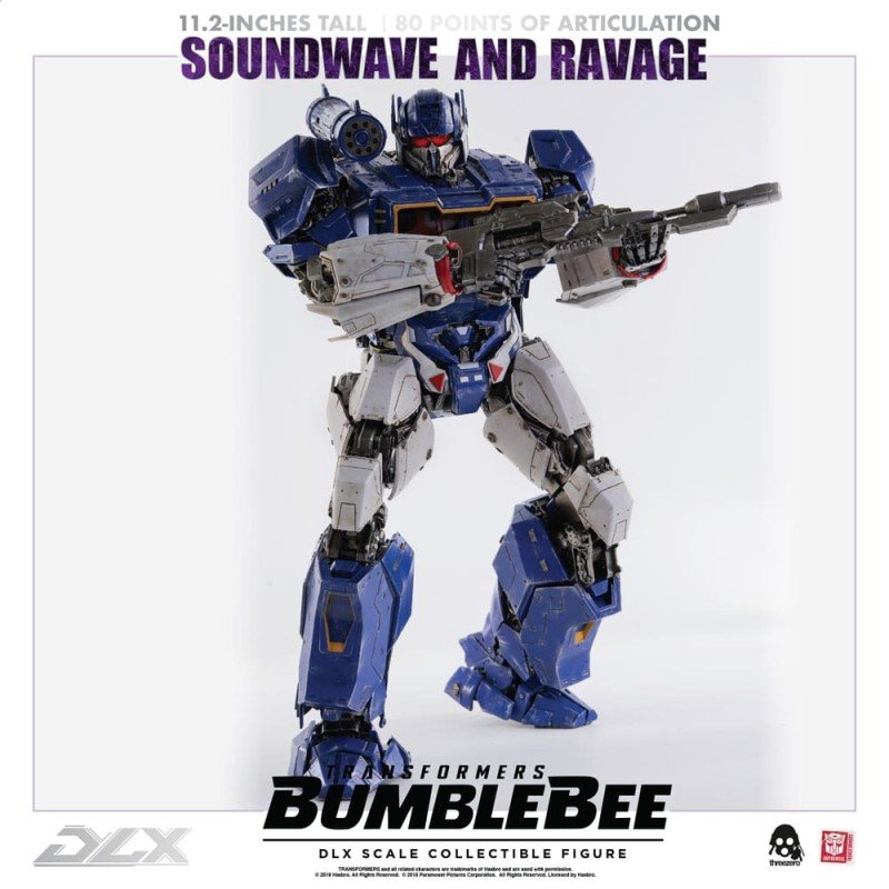 Transformers Bumblebee pack 2 figurines 1/6 DLX Soundwave & Ravage 28 cm | 4897056202627