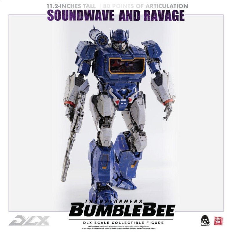 Transformers Bumblebee pack 2 figurines 1/6 DLX Soundwave & Ravage 28 cm | 4897056202627