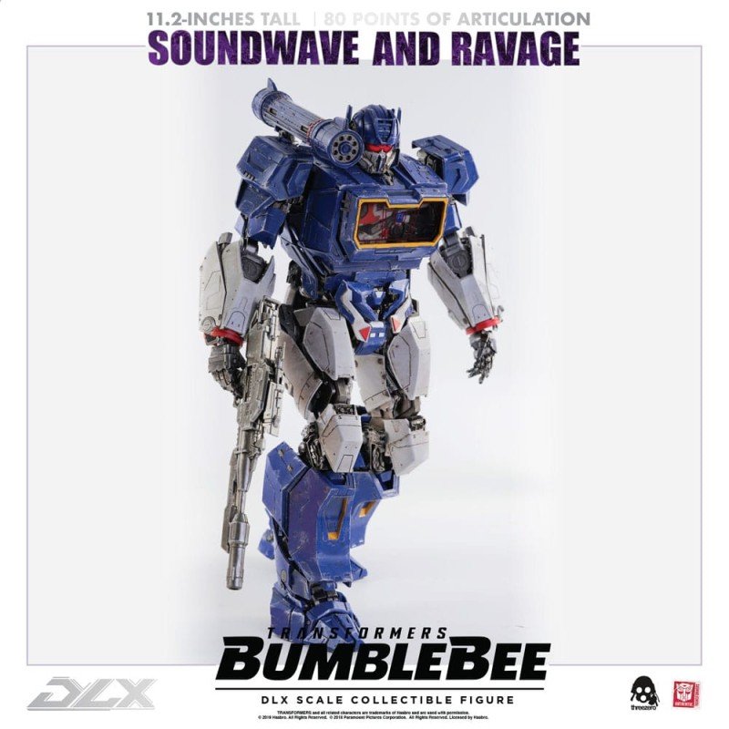 Transformers Bumblebee pack 2 figurines 1/6 DLX Soundwave & Ravage 28 cm | 4897056202627