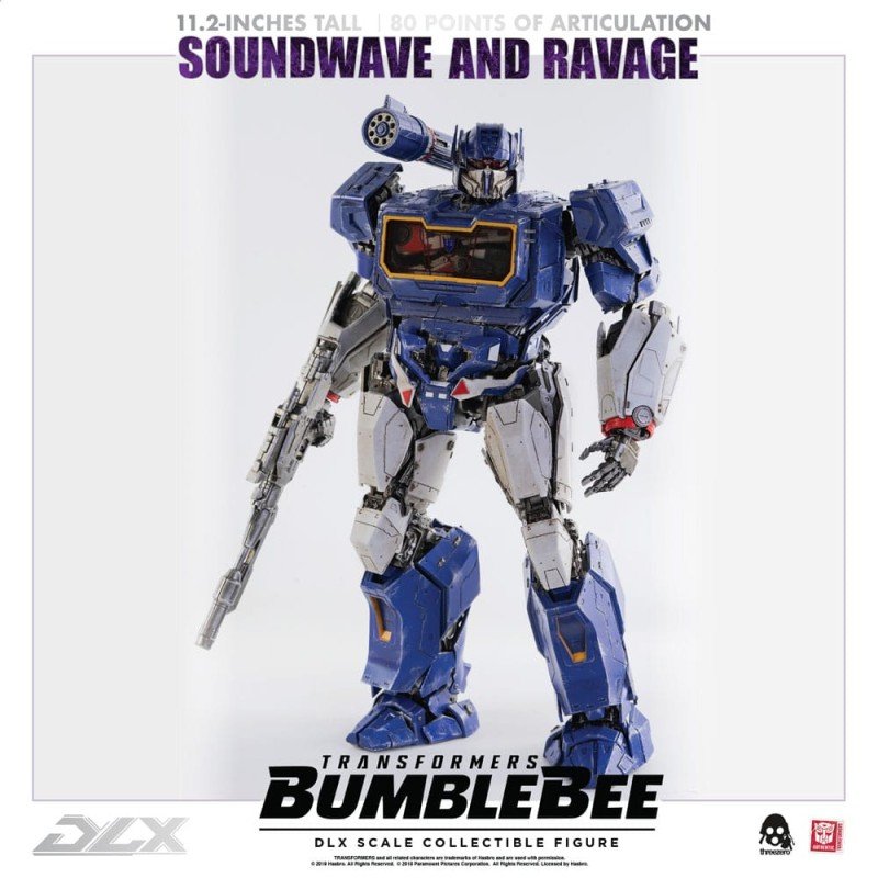 Transformers Bumblebee pack 2 figurines 1/6 DLX Soundwave & Ravage 28 cm | 4897056202627