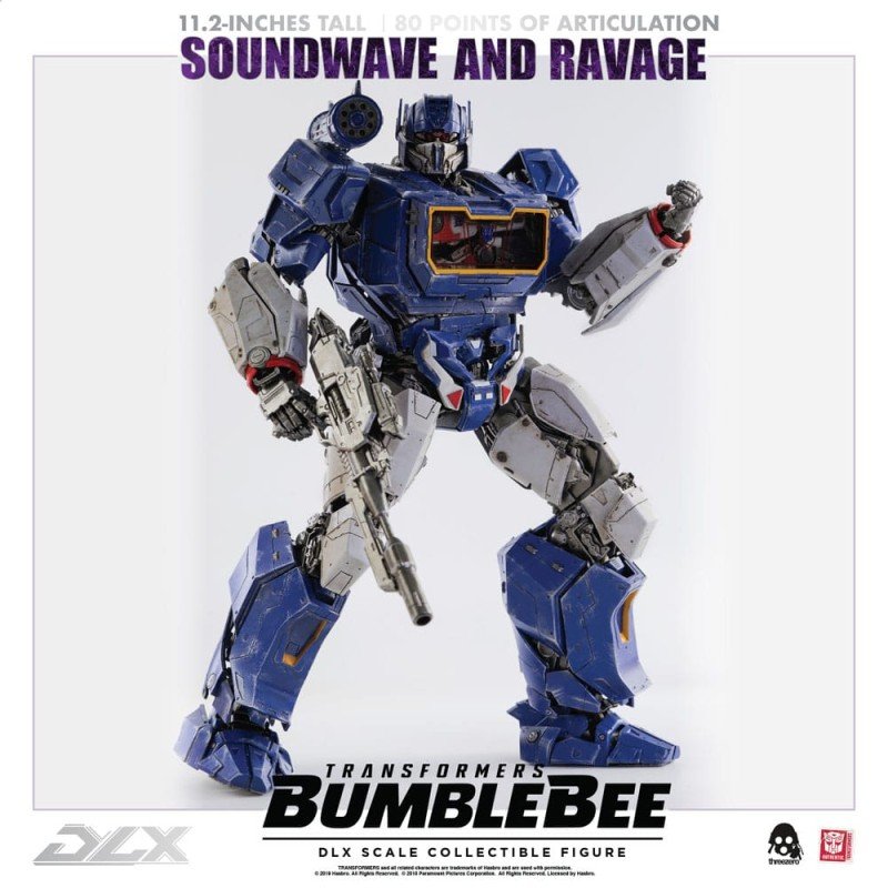 Transformers Bumblebee pack 2 figurines 1/6 DLX Soundwave & Ravage 28 cm | 4897056202627