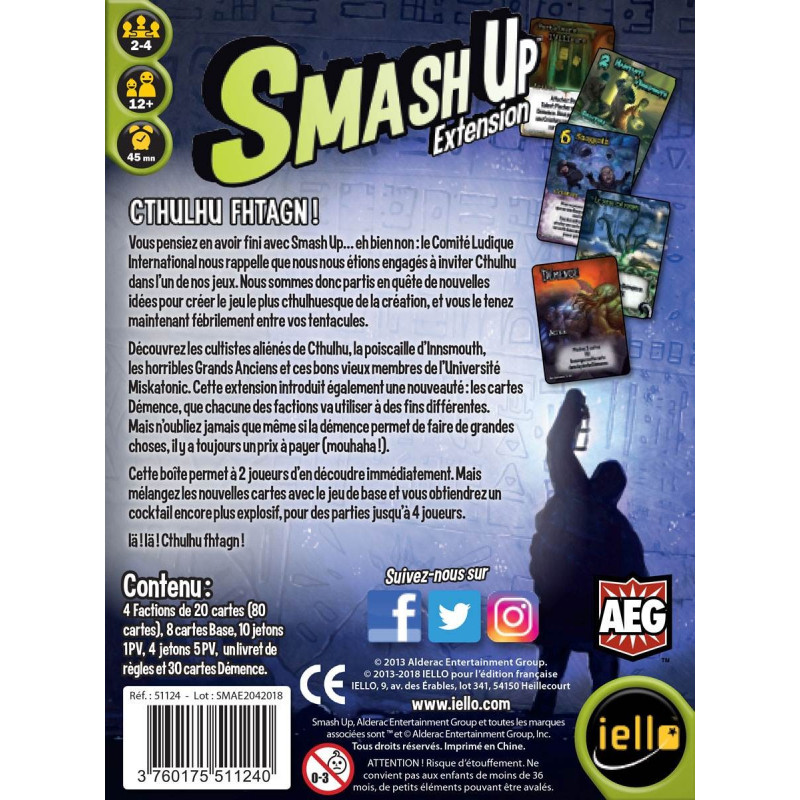 Smash Up - Cthulhu Fhtagn ! (Ext.2)