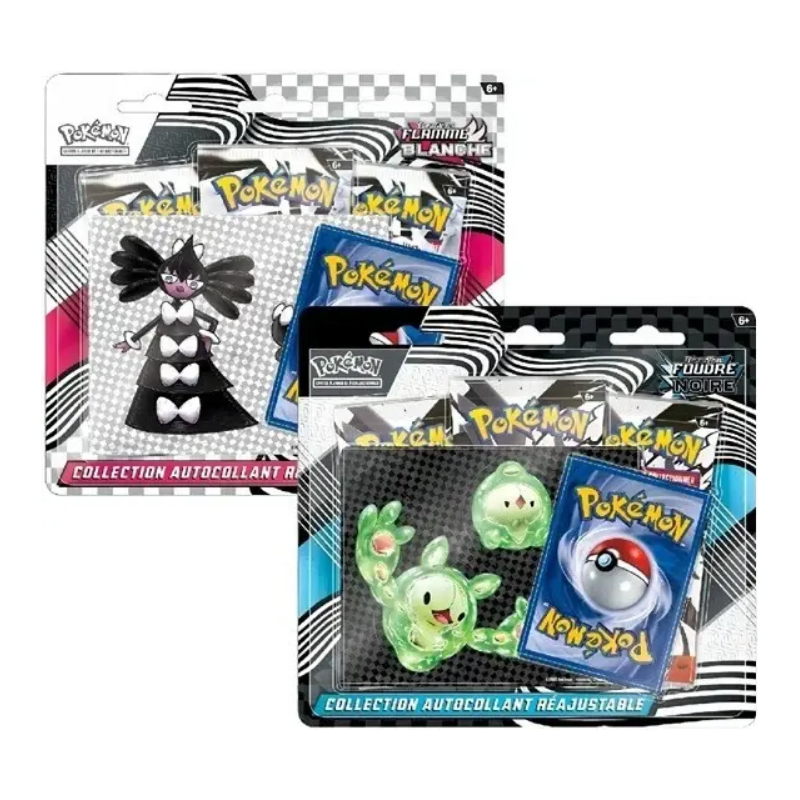 Pokémon - Zwarte Bliksem & Witte Vlam (EV10.5) - Pak van 2 Tech Sticker Box (blisterverpakking) - FR | 
