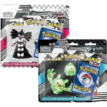 Pokémon - Zwarte Bliksem & Witte Vlam (EV10.5) - Pak van 2 Tech Sticker Box (blisterverpakking) - FR | 
