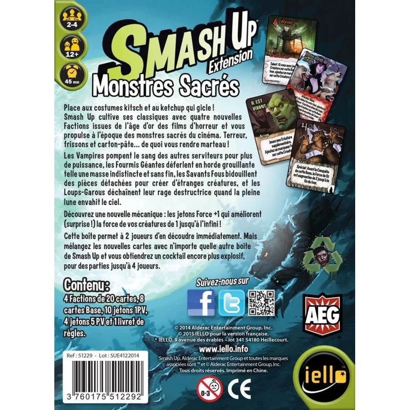 Smash Up - Monstres Sacrés (Ext.4) | 3760175512292