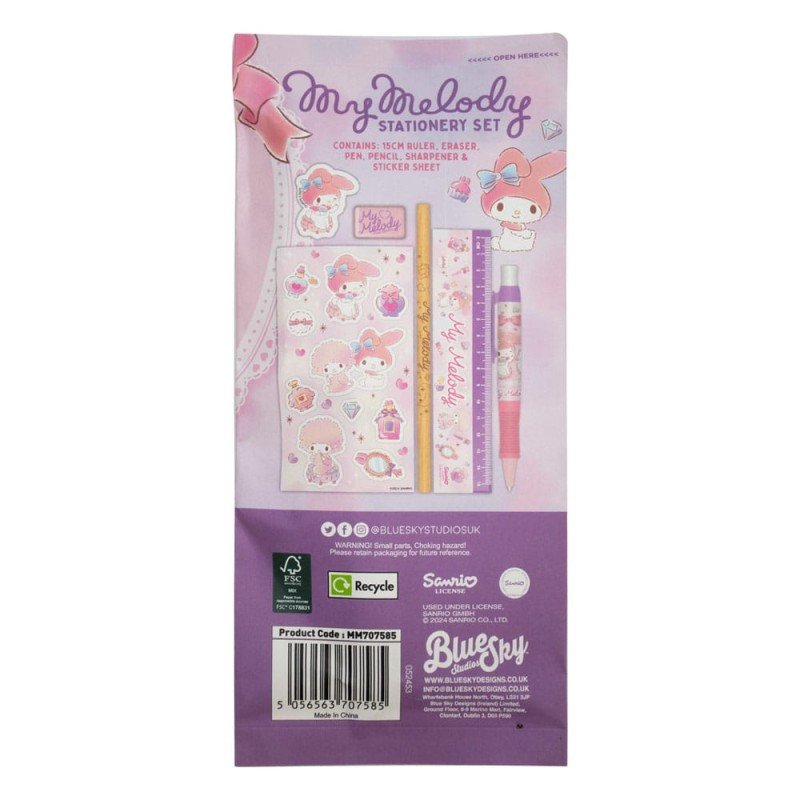 Sanrio Stationery Set 6-Pack My Melody | 5056563707585