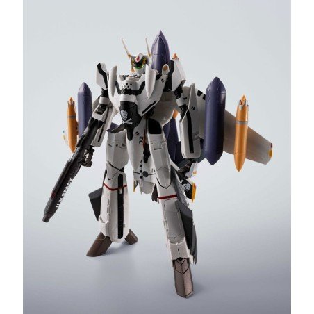 Macross 7 Hi-Metal R Action Figure VF-0S Phoenix (Roy Focker Use) & QF-2200D-B Ghost Set 14 cm | 4573102692573