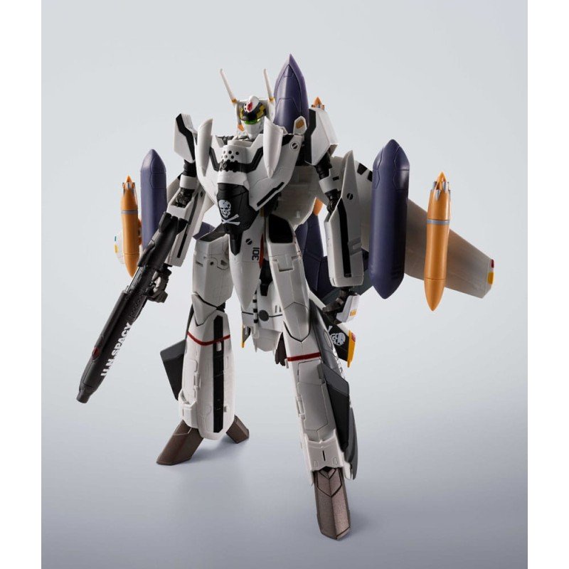 Macross 7 Hi-Metal R Action Figure VF-0S Phoenix (Roy Focker Use) & QF-2200D-B Ghost Set 14 cm | 4573102692573