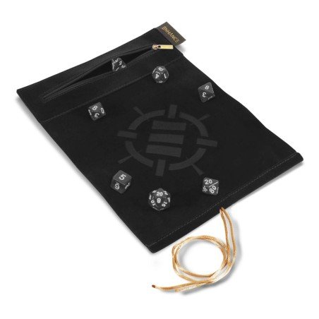 Enhance Tabletop Roll on a Scroll Bag with Dice Black | 0637836627318