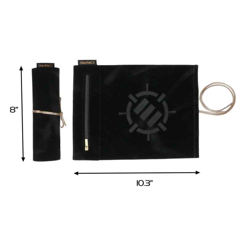Enhance Tabletop Roll on a Scroll Bag with Dice Black | 0637836627318