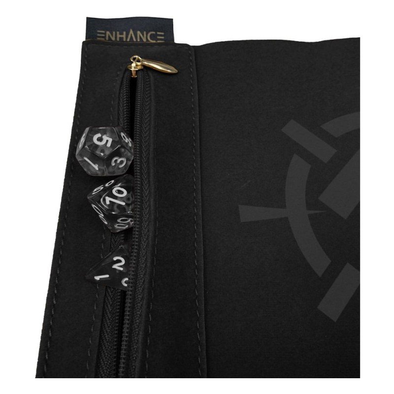 Enhance Tabletop Roll on a Scroll Sac avec dés Noir | 0637836627318