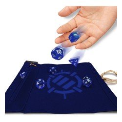 Enhance Tabletop Roll on a Scroll Sac avec dés Bleu | 0637836627301