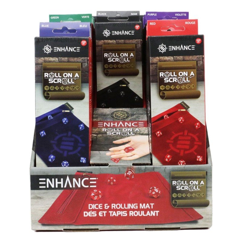 Enhance Tabletop assortiment Roll on a Scroll Sac avec dés (15) | 0637836627097