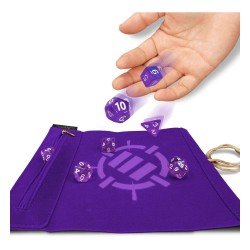 Enhance Tabletop Roll on a Scroll Sac avec dés Pourpre | 0637836627325