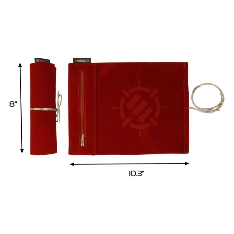 Enhance Tabletop Roll on a Scroll Sac avec dés Rouge | 0637836627295