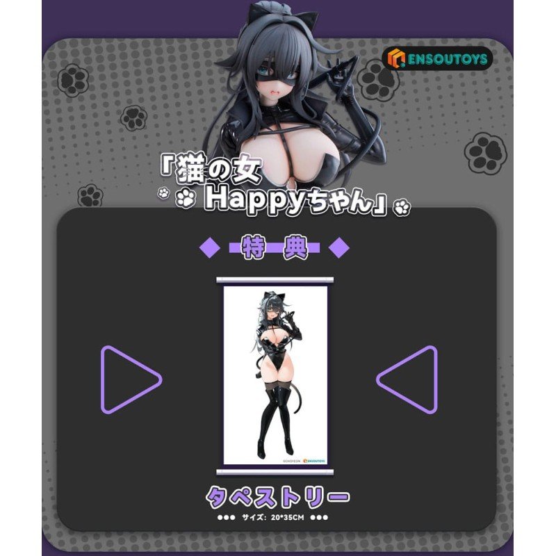 K Pring Original Character statuette 1/6 Cat Woman Happy-chan 27 cm | 6978804450007