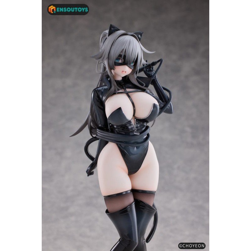 K Pring Original Character statuette 1/6 Cat Woman Happy-chan Different Color Edition 27 cm | 6978804450014