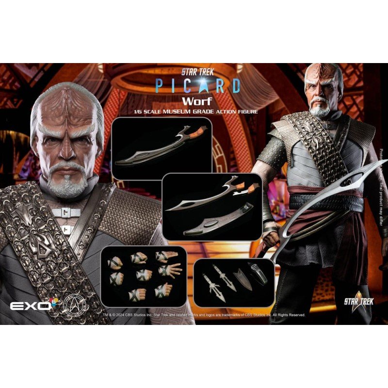 Star Trek: Picard figurine 1/6 Worf 30 cm | 0787480715944