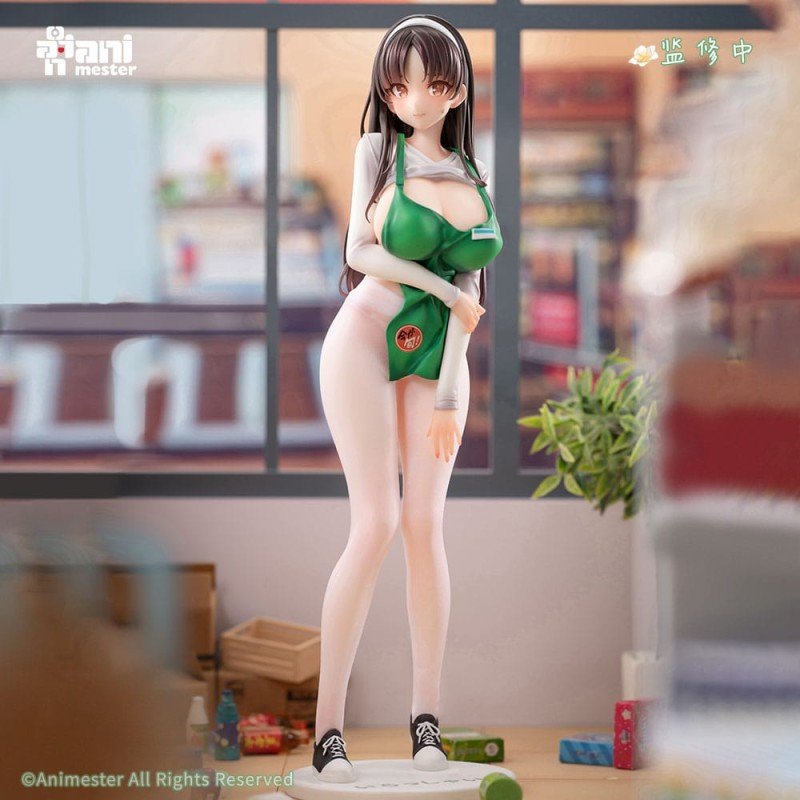Original Character statuette 1/6 First Business! Mari Hanamiya the Gentle Shop Assistant illustration by POPQN 28 cm | 6976881810363