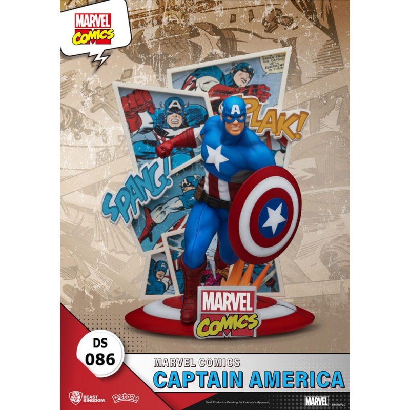 Marvel Comics diorama PVC D-Stage Captain America 16 cm | 4711385240962
