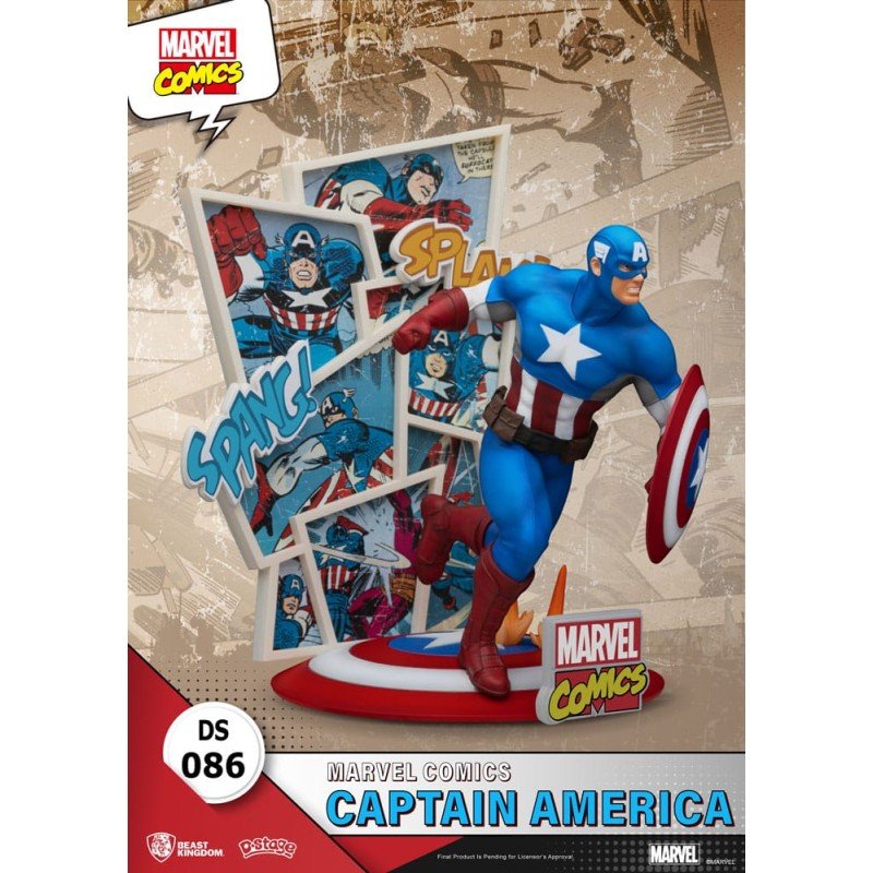 Marvel Comics diorama PVC D-Stage Captain America 16 cm | 4711385240962