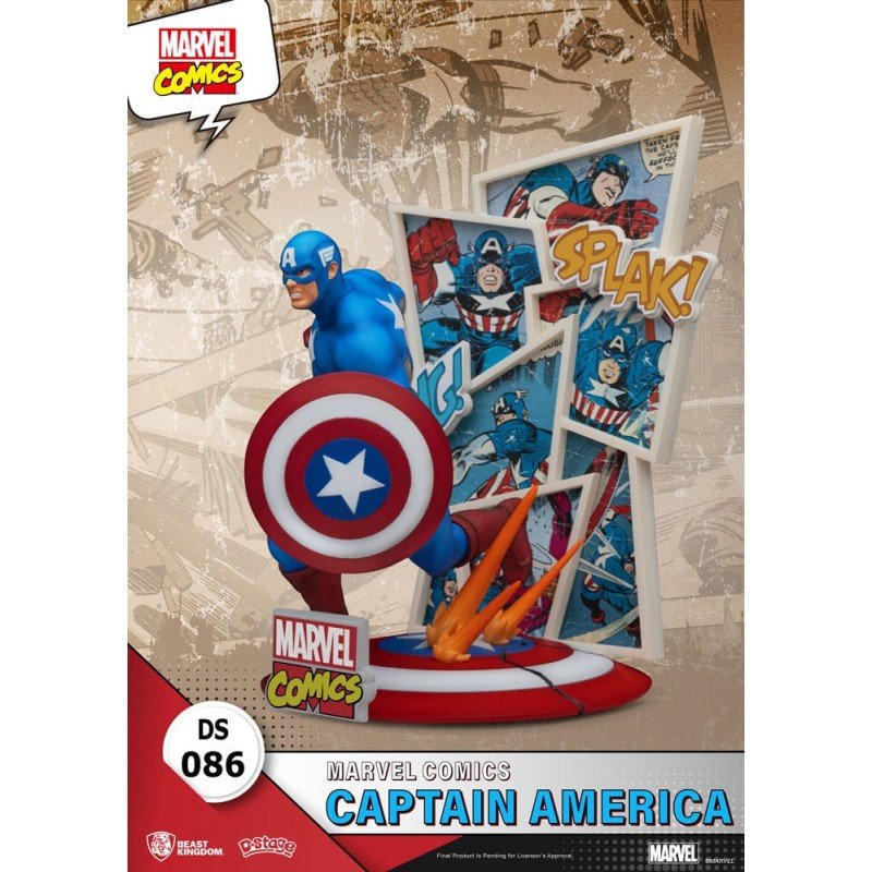Marvel Comics diorama PVC D-Stage Captain America 16 cm | 4711385240962