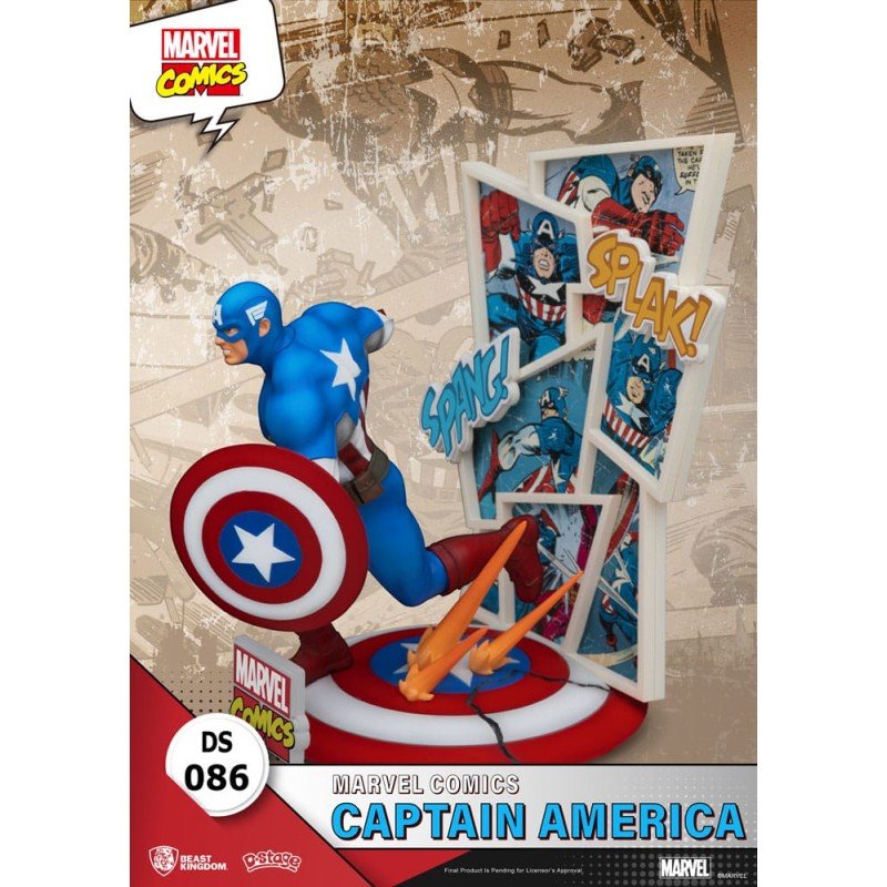 Marvel Comics diorama PVC D-Stage Captain America 16 cm | 4711385240962