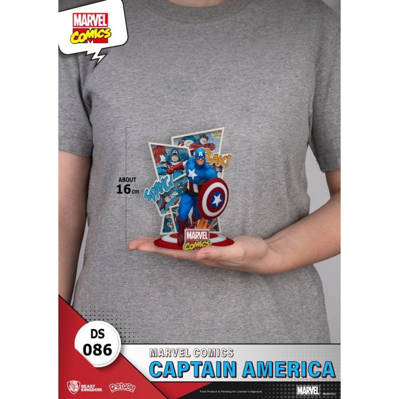Marvel Comics diorama PVC D-Stage Captain America 16 cm | 4711385240962