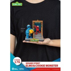Sesame Street D-Stage statuette PVC Elmo & Cookie Monster 11 cm | 4711385261196