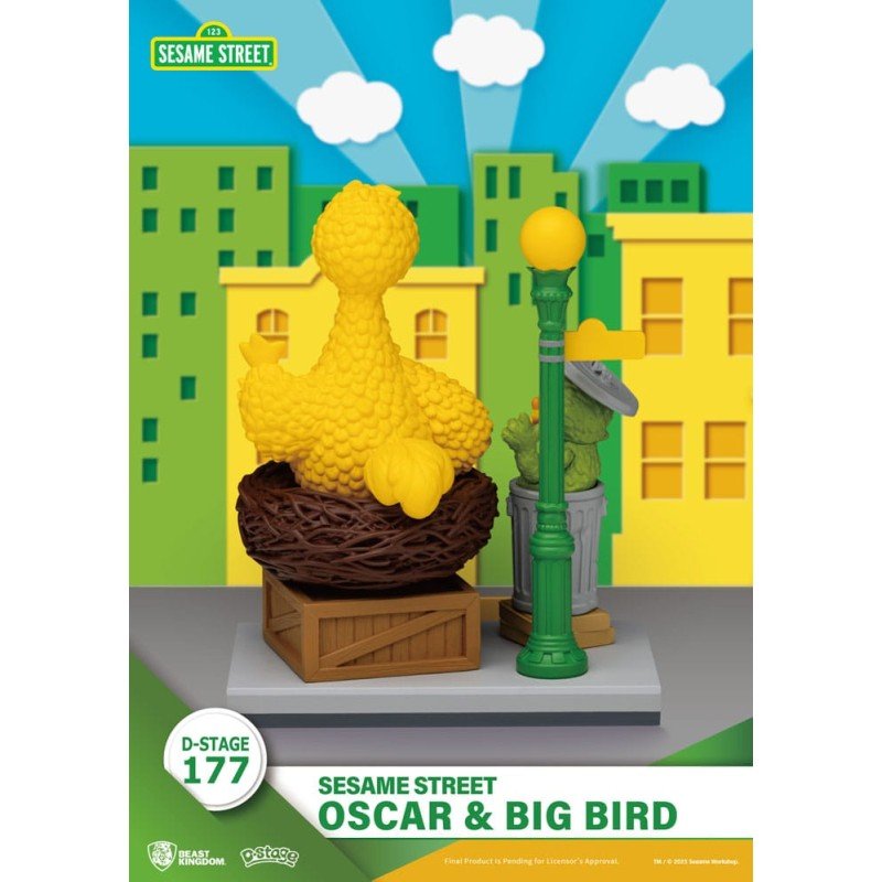 Sesame Street D-Stage statuette PVC Oscar & Big Bird 12 cm | 4711385261219