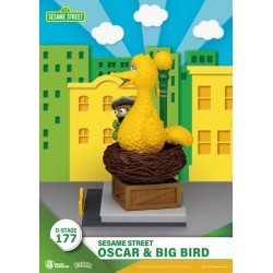 Sesame Street D-Stage statuette PVC Oscar & Big Bird 12 cm | 4711385261219