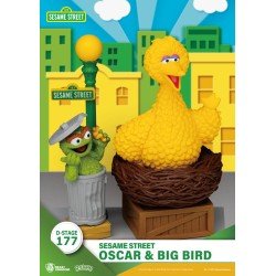 Sesame Street D-Stage statuette PVC Oscar & Big Bird 12 cm | 4711385261219