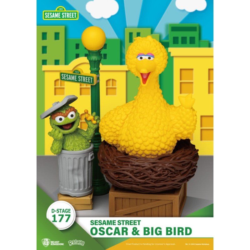 Sesame Street D-Stage statuette PVC Oscar & Big Bird 12 cm | 4711385261219