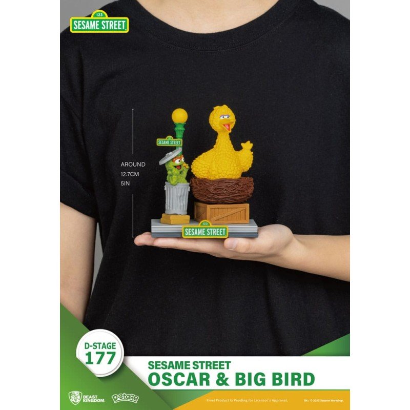 Sesame Street D-Stage statuette PVC Oscar & Big Bird 12 cm | 4711385261219