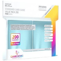 Gamegenic - Standard Sleeves - Sleeves Prime - Gray 66x91 Value Pack (200 pcs)