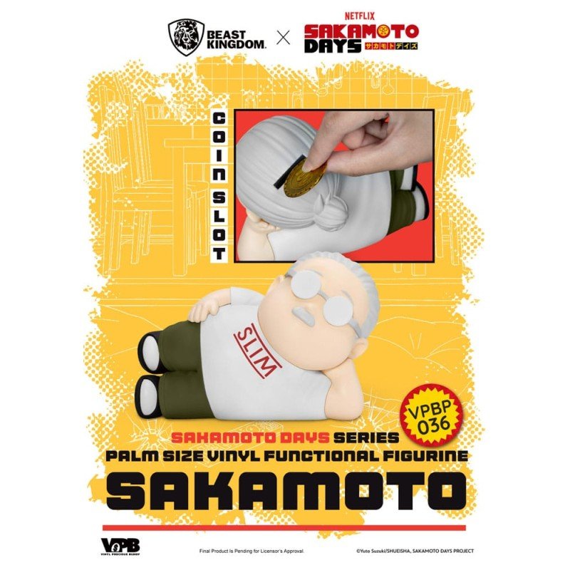Sakamoto Days Spaarvarken Taro Sakamoto Spaarvarken 14 cm | 4711385261332