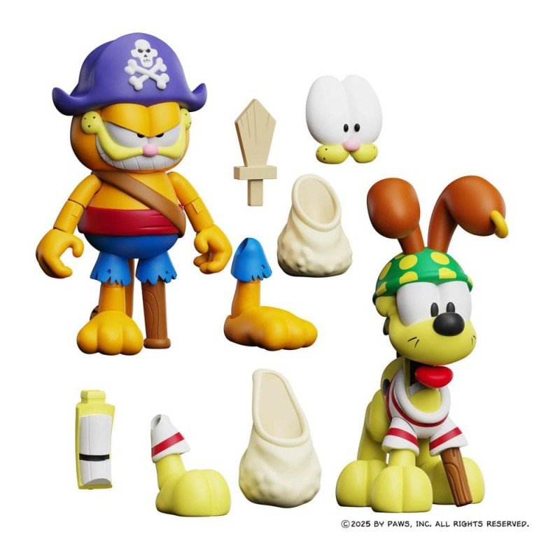 Garfield pack 2 figurines Pirate Garfield and Pirate Odie | 0814800024919