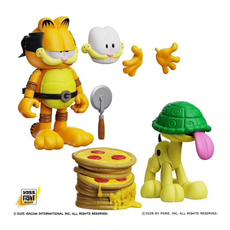 Garfield pack 2 figurines Garfello and Sidekick Odie | 0814800024926