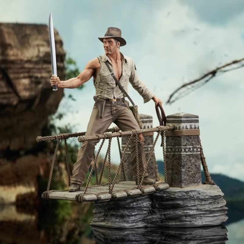 Indiana Jones and the Temple of Doom Deluxe Gallery PVC Statue Rope Bridge 28 cm | 0699788846544